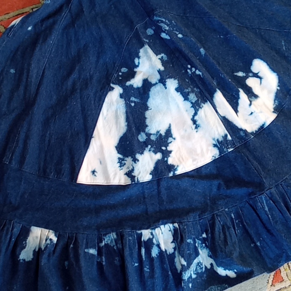Beautiful handmade denim maxi skirt